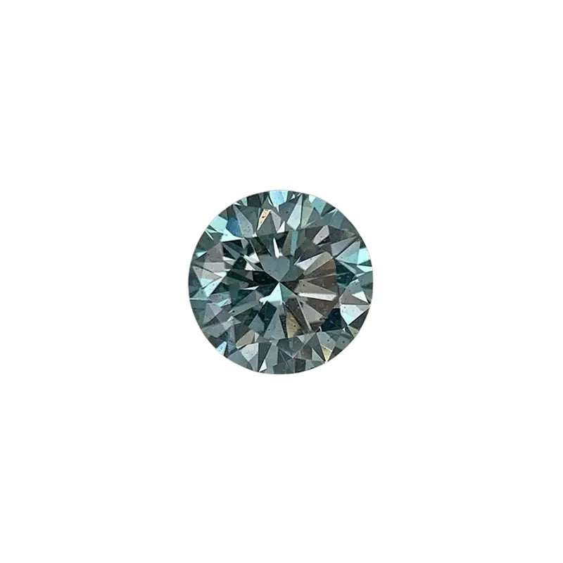 0.50CT ’Heaven Blue’ HPHT Diamond RBC SI1 SEASPRAY