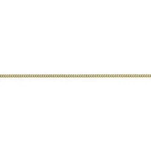 18 Carat Yellow Gold 40cm Diamond Cut Curb Chain 2.06 Grams