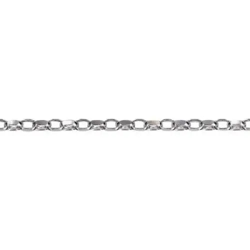 Sterling Silver Diamond Cut Oval Belcher Chain 45cm SEASPRAY