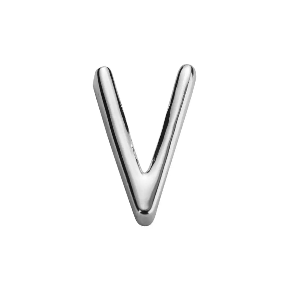Stow Sterling Silver Letter V Charm SEASPRAY VALUATIONS &