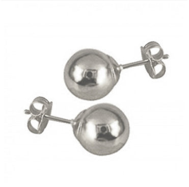 Sterling Silver 10mm Ball Studs