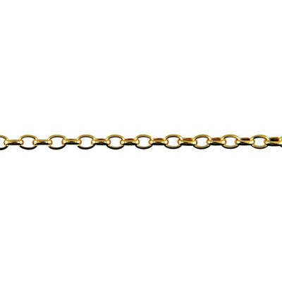 9 Carat Yellow Gold 2.24g Oval Belcher Bracelet