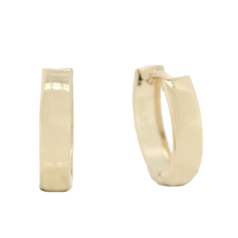 9 carat Yellow Gold Huggies Earrings