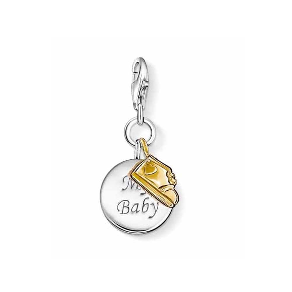 Thomas Sabo Charm Club " My Baby" Gold Plated Baby Boot 