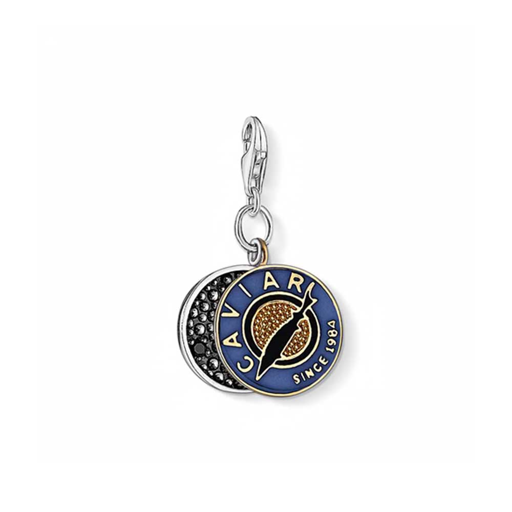 Charm Club Caviar Enamel Cubic Zirconia Charm