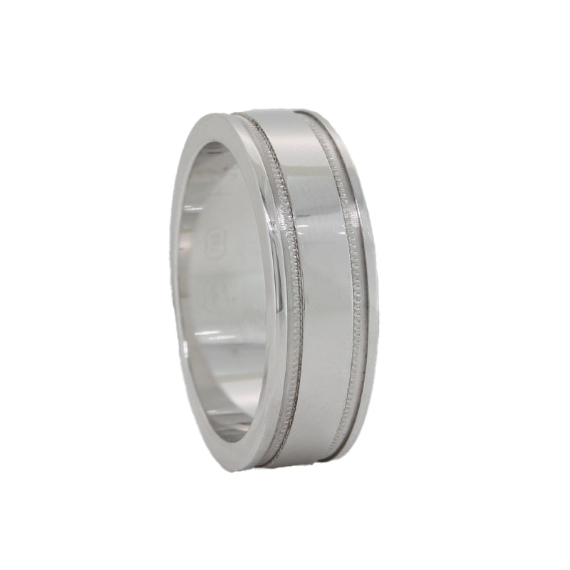 18W 7mm Wedding Ring U 14.1g