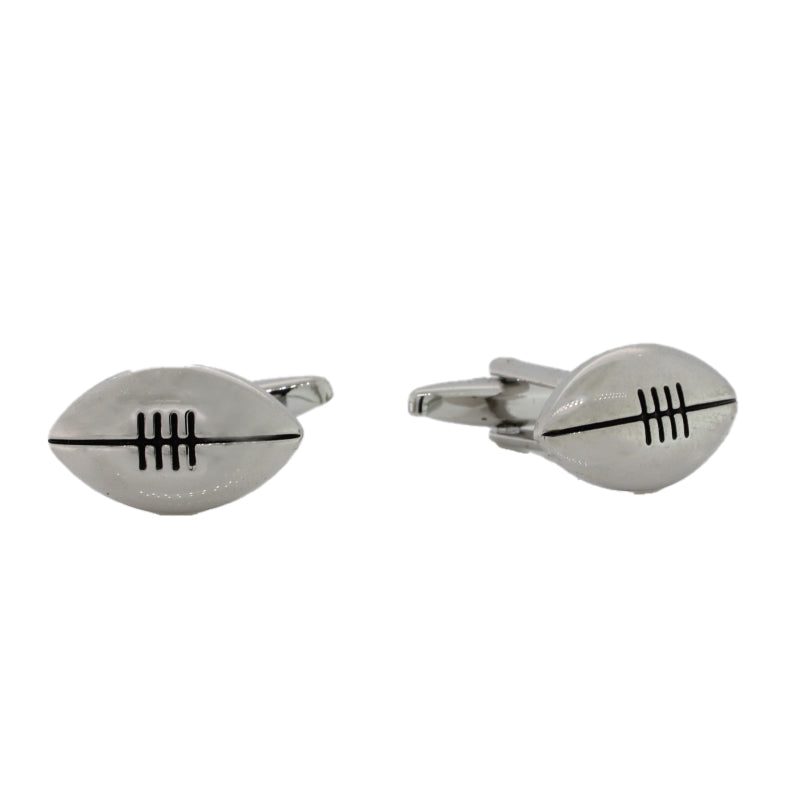 Mens Cufflinks - Rugby Balls