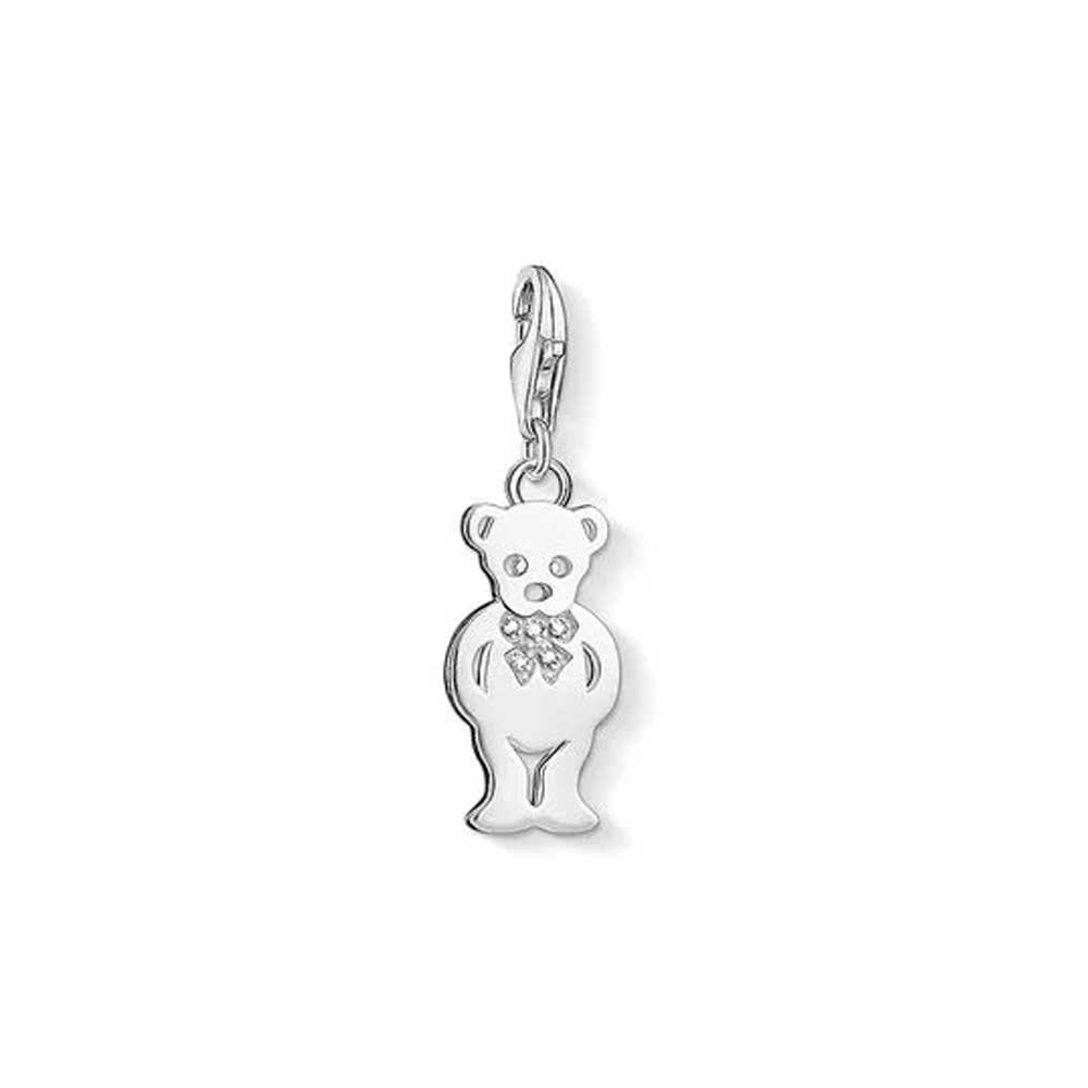 Thomas Sabo Charm Club Sterling Silver Diamond Teddy 