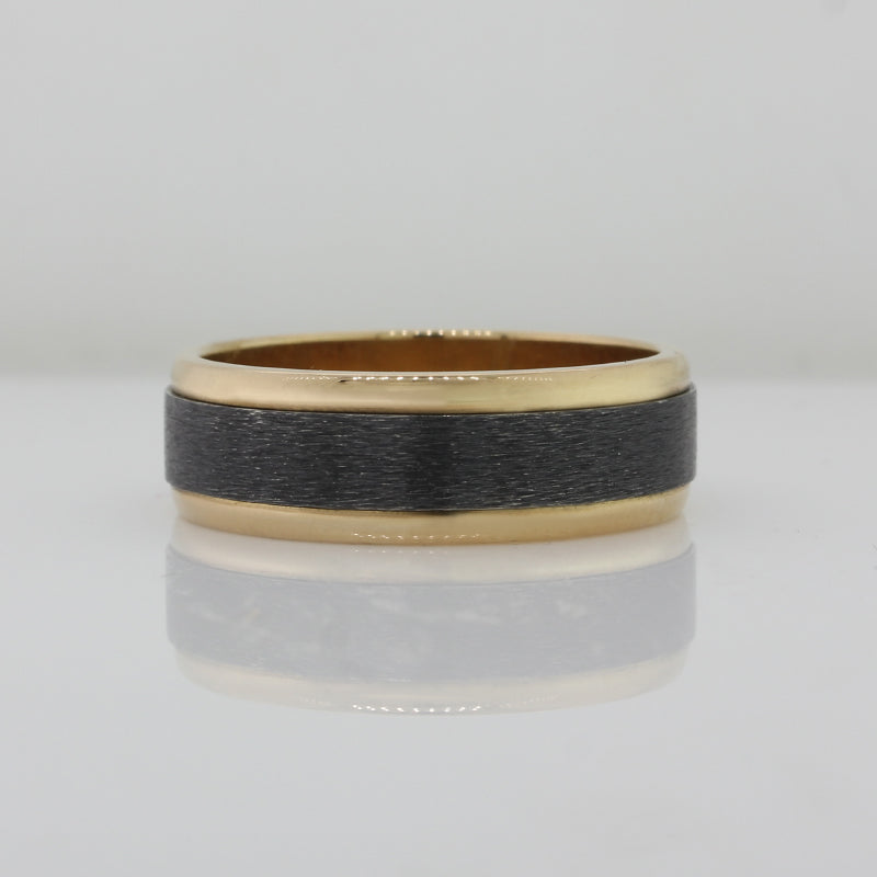 9Y & Black Zirconium Ring