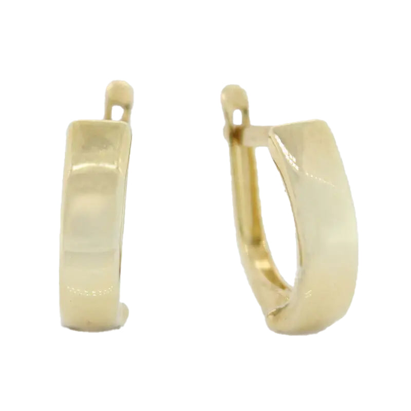 9 carat Yellow Gold Silver Filled Small Hoop Earrings