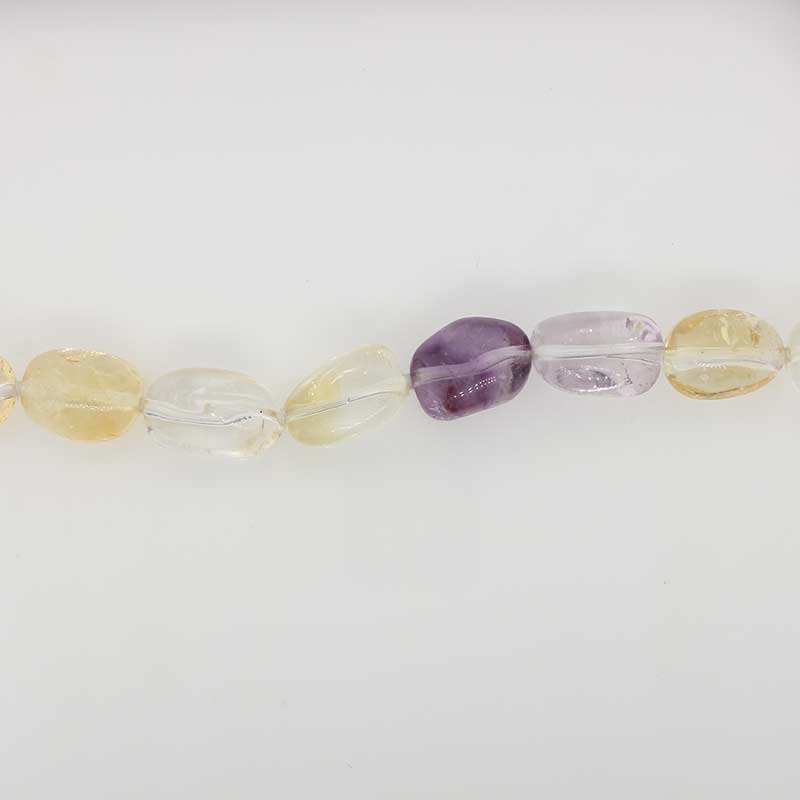 Ametrine Knotted Bead Necklet (77x15mm)