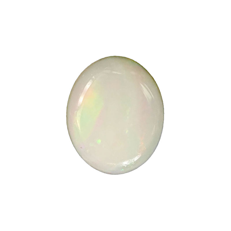 Oval Australian Coober Pedy Solid White Opal 0.89 Carat