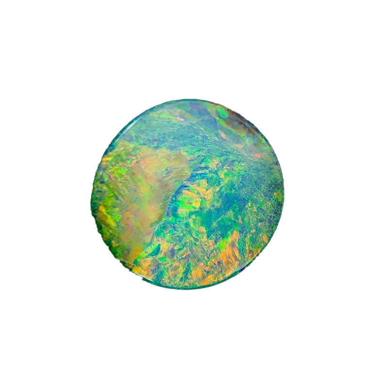 Round Queensland Boulder Opal Green/Blue 2.67ct 