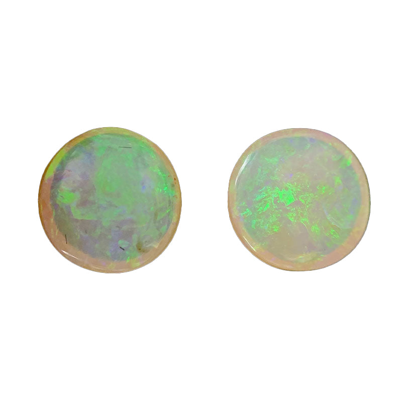 Crystal Opal Pair Rounds 1.76ct Total 