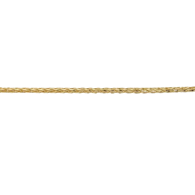 9 Carat Yellow Gold 50cm Adjustable Magic Wheat Chain 1.8 grams