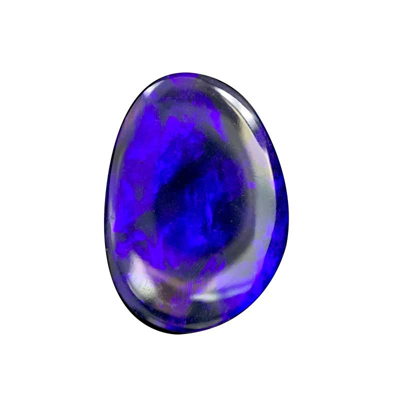 Opal Doublet Oval Shape Blue Black Colours 2