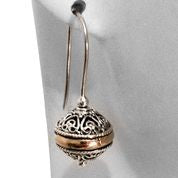 Sterling Silver 18R 10mm Ball Filigree S/hook Earrings 