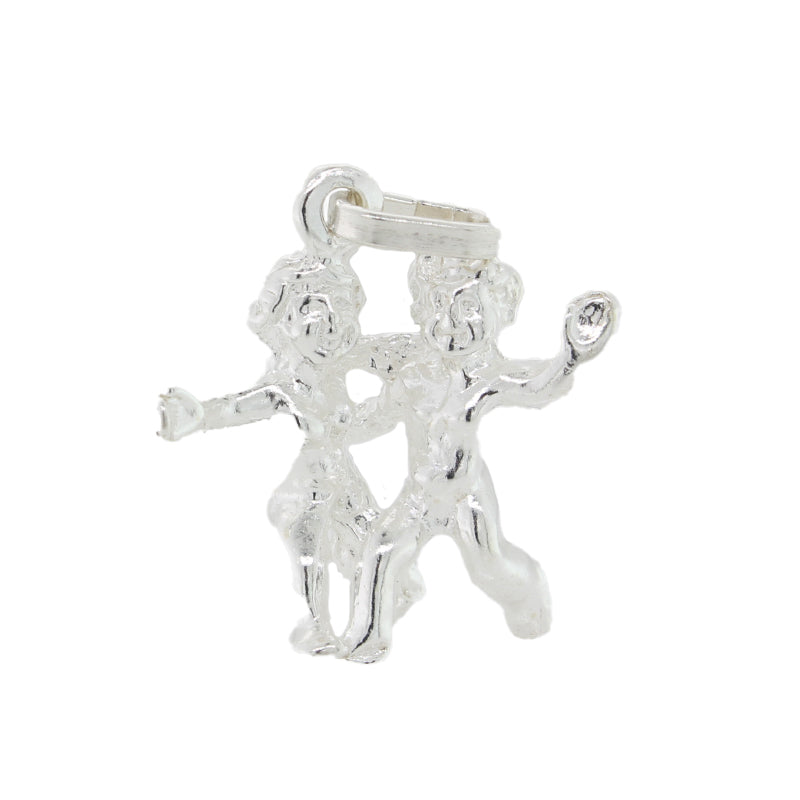 Sterling Silver Gemini Pendant / Charm