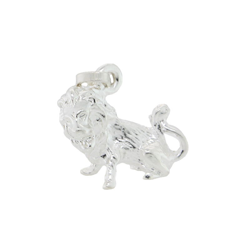 Sterling Silver Large Leo Pendant / Charm