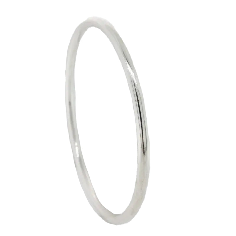 Sterling Silver 3mm x 67mm Solid Golf Bangle