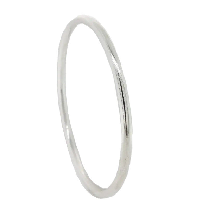 Sterling Silver 5mm x 65mm Solid Golf Bangle