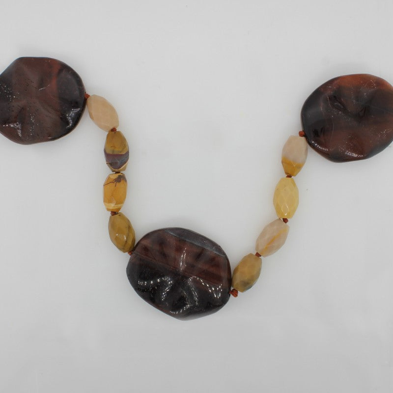 Red Tiger Eye (8) & Mookaite (32) 64cm N'Let