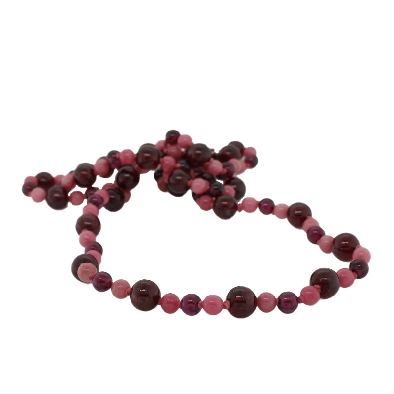 Garnet 5.5mm (30) Rhodenite 3.5mm (58) Garnet 3.5mm (29) 52cm