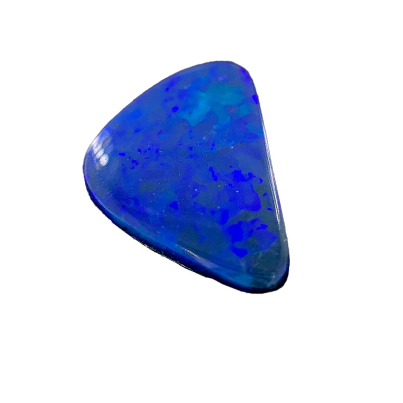 Opal Freeform Triangle, Blue / Black Colours White Cliffs