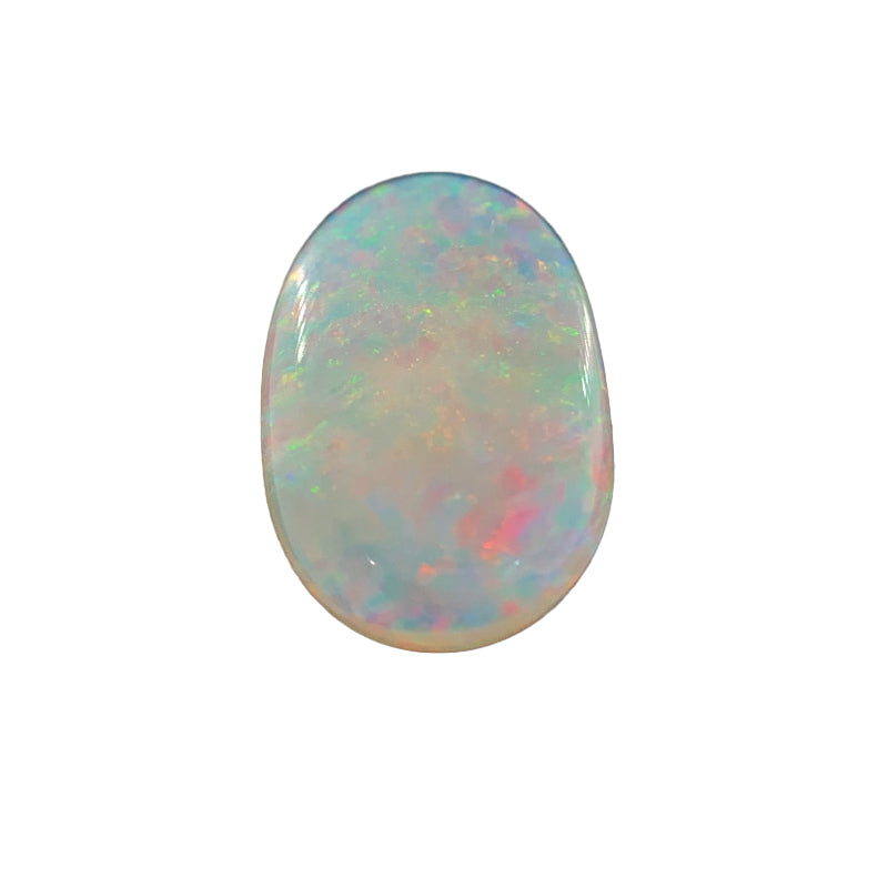 Opal Solid Oval Pink Blue Colours