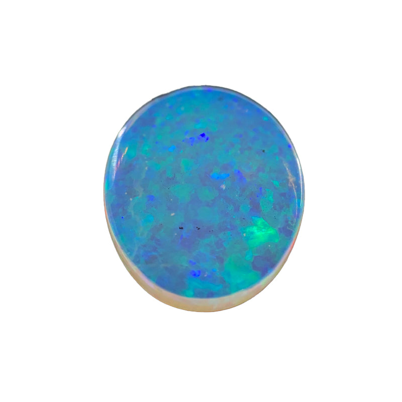 Opal Solid Oval Blue Green Colours