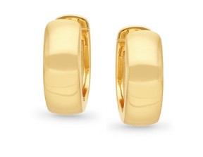 9 Carat Yellow Gold Small Huggie Earrings