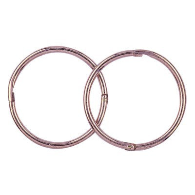 9 Carat Rose Gold 14mm Internal Diameter Plain Sleepers