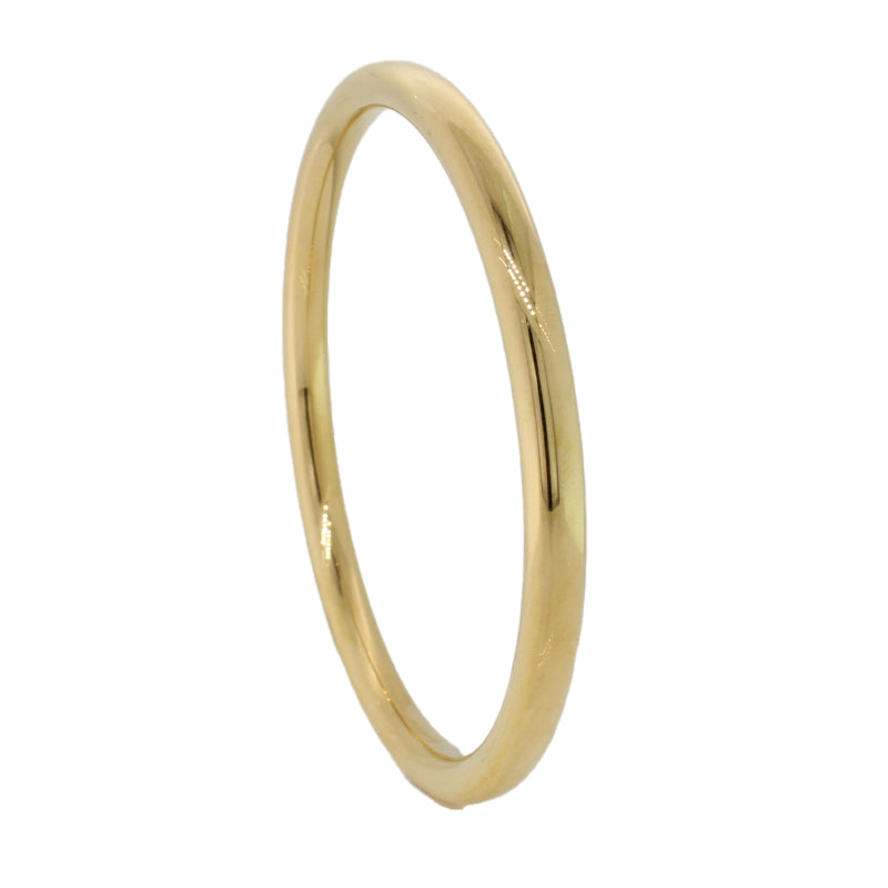 Stainless Steel Gold Plated IP 4.50mm Depth 63.83mm Width Bangle