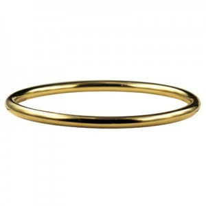 Stainless Steel Gold Plated IP 4.50mm Depth 63.83mm Width Bangle