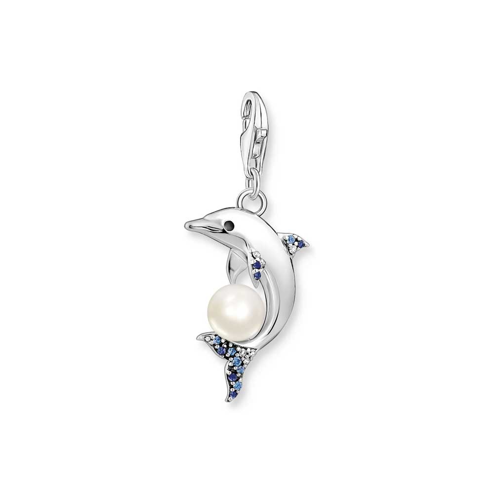 Thomas Sabo Charm Club Sterling Silver Pearl Dolphin CC1889