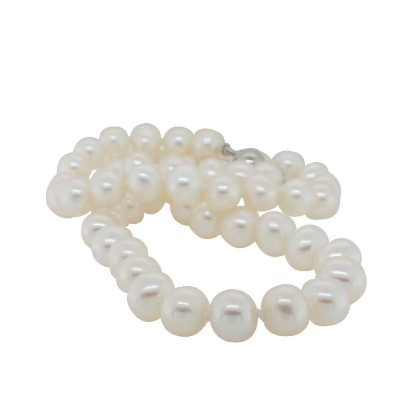 Freshwater Pearl Strand 50cm with Sterling Silver Ball Clasp 