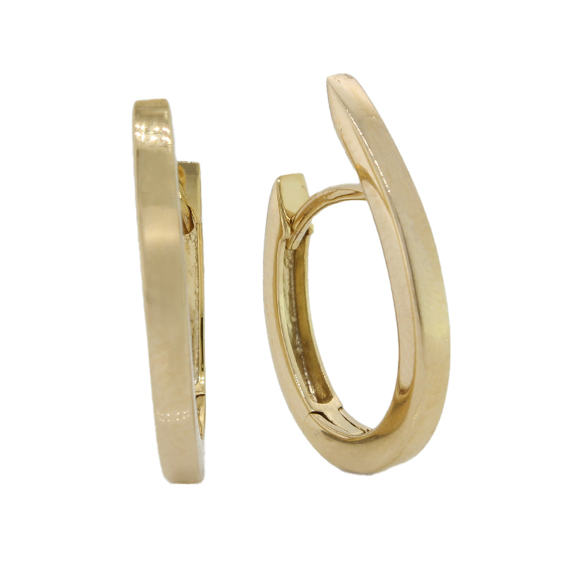 9 Carat Yellow Gold  Huggie 