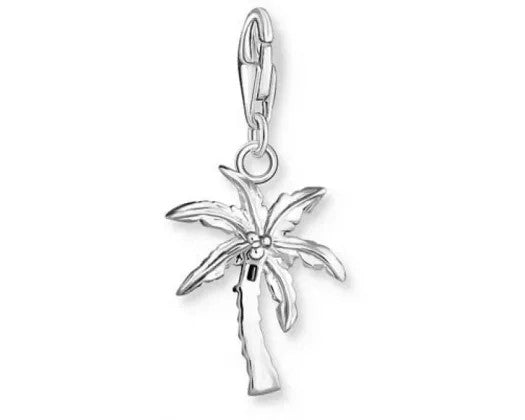 Thomas Sabo Charm Club Sterling Silver Multi Coloured Stone Palm Tree Charm CC1932