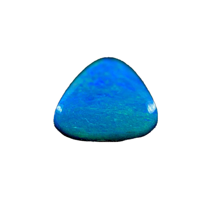 Opal Doublet Triangle Shape Green Blue Colours 9.29mm x 8.10mm x 3.10mm Deep