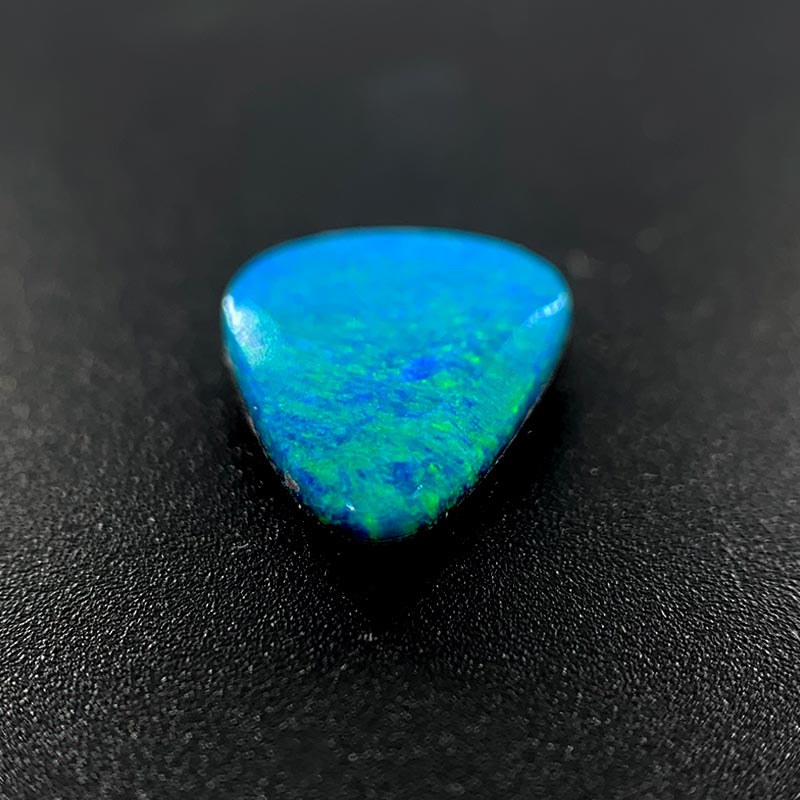 Opal Doublet Triangle Shape Green Blue Colours 9.29mm x 8.10mm x 3.10mm Deep