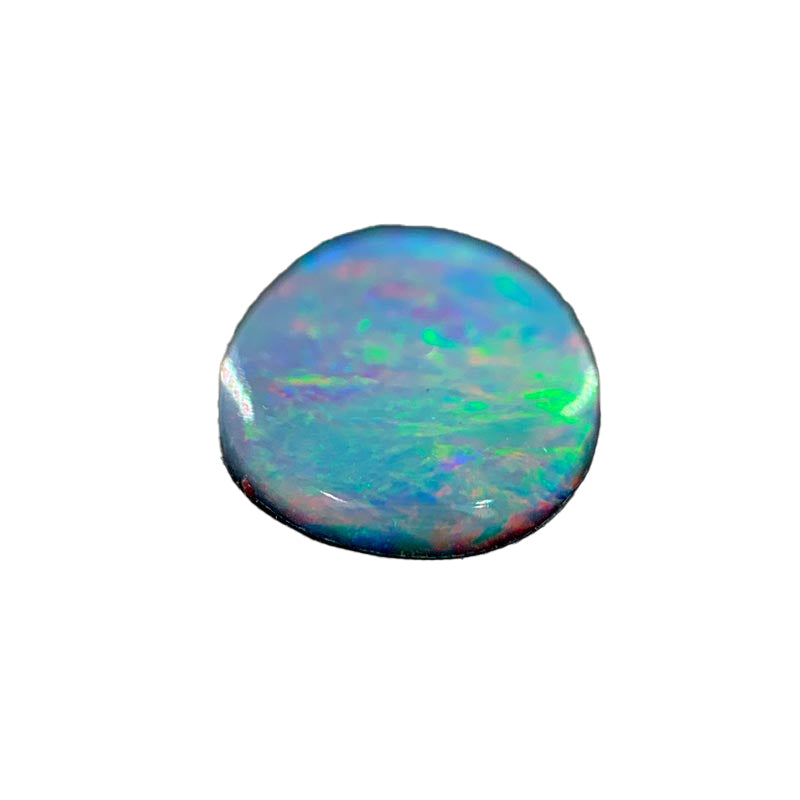 Opal Doublet Pear Shape Pink Blue Green Colours 8.6mm x 7.1mm x 2.88mm Deep