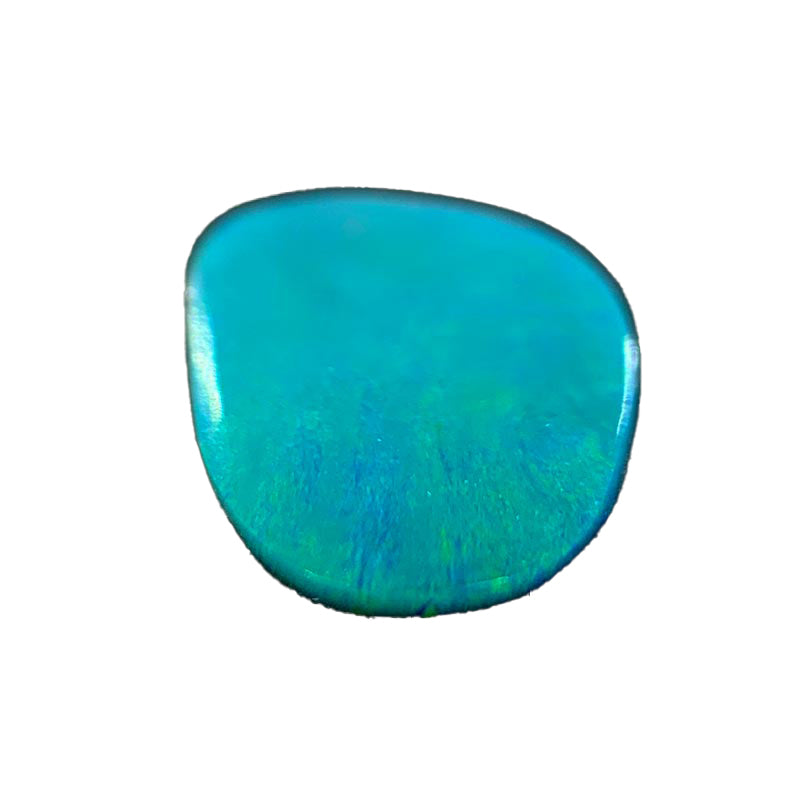 Opal Doublet Free-form Oval Shape Green, Blue Colours 10.49mm x 8.2mm x 2.5mm Deep