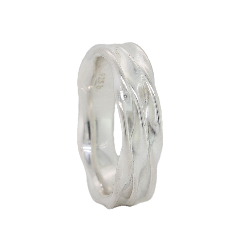 Sterling Silver 5.50mm Wide Ring Size O