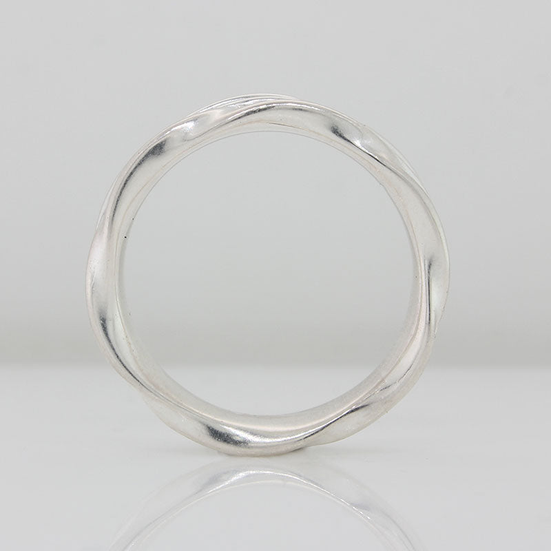 Sterling Silver 5.50mm Wide Ring Size O