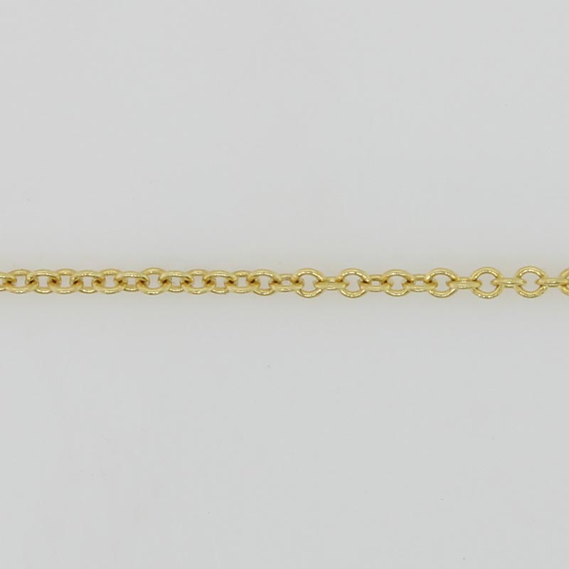 10 Carat 46cm Cable Chain, 1.04 Grams, 1mm Wide