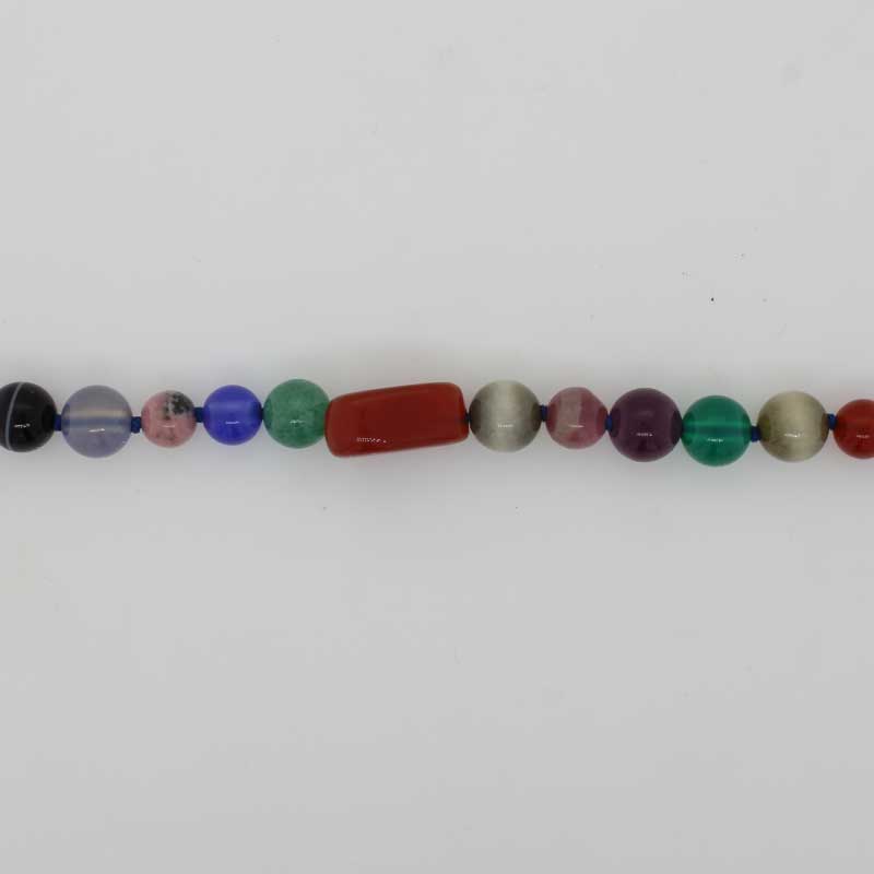 Mixed Gemstone (Bead Soup) 45.50cm Necklet with Sterling Silver Magnetic Clasp