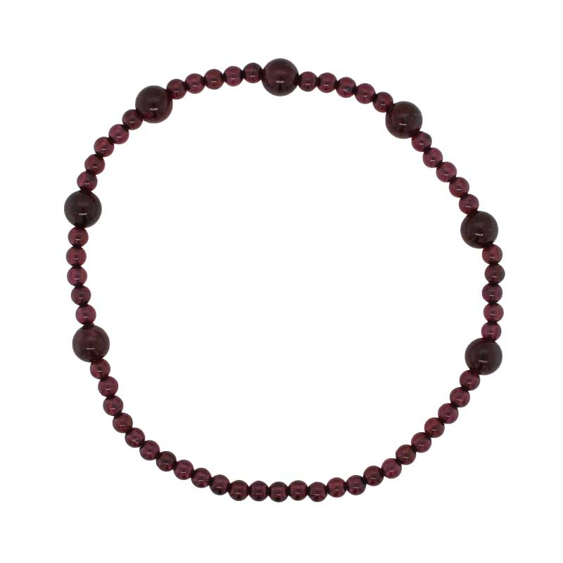 Garnet Elastic Bracelet - 19cm