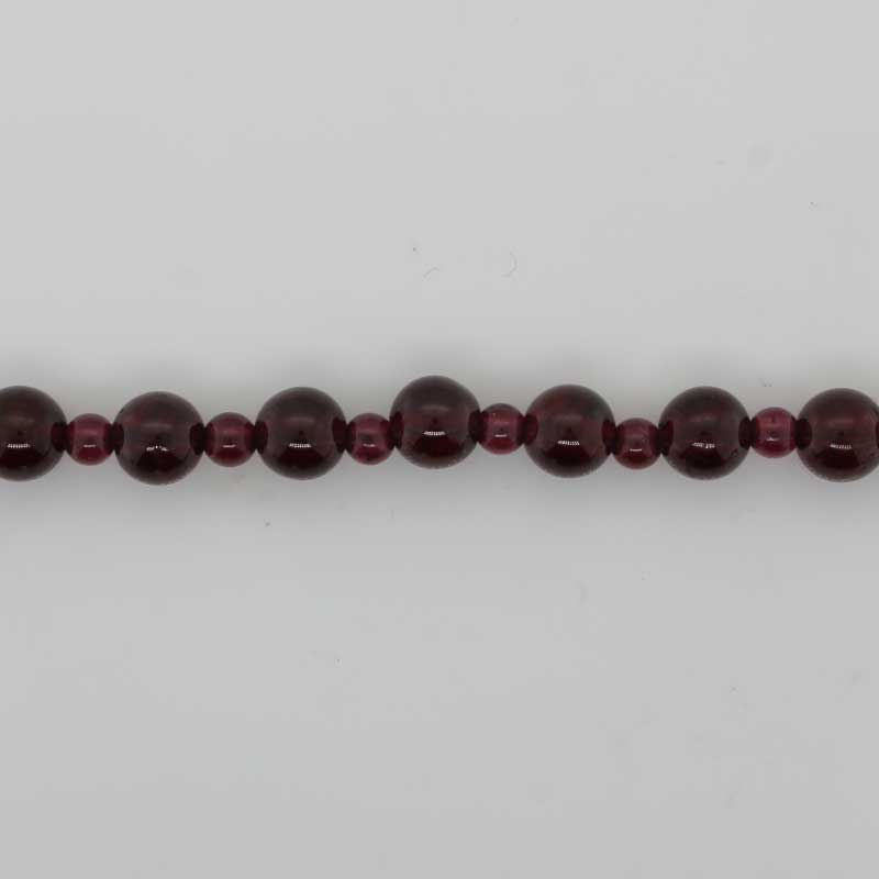 Garnet 47cm Necklet with Sterling Silver Magnetic Clasp