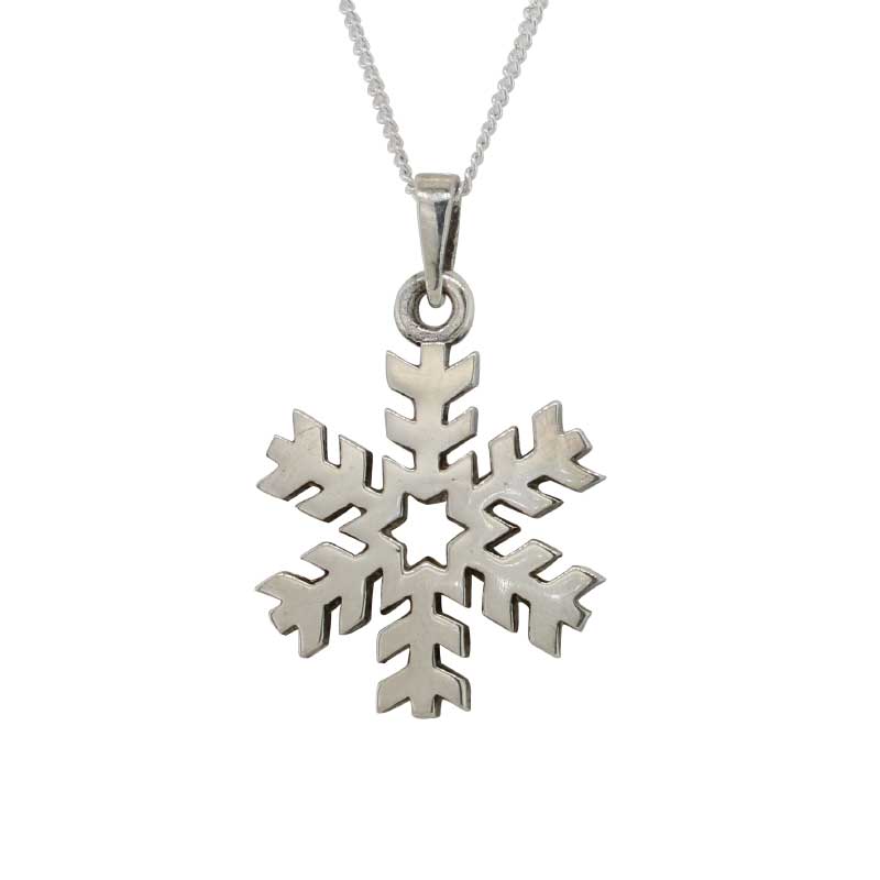 Sterling Silver Snowflake Pendant