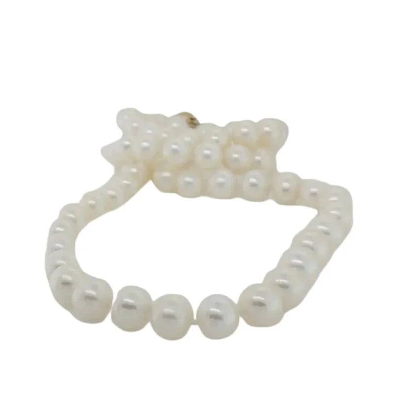 Freshwater 7.00mm to 7.50mm Pearl 60cm Necklet with 9ct